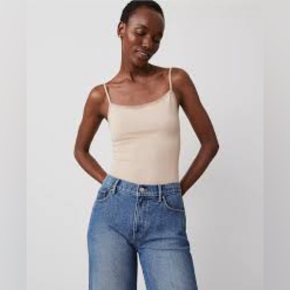 Ann Taylor stretch cami tan color size small